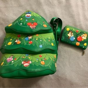 Disney Loungefly Chip & Dale Backpack and Wallet